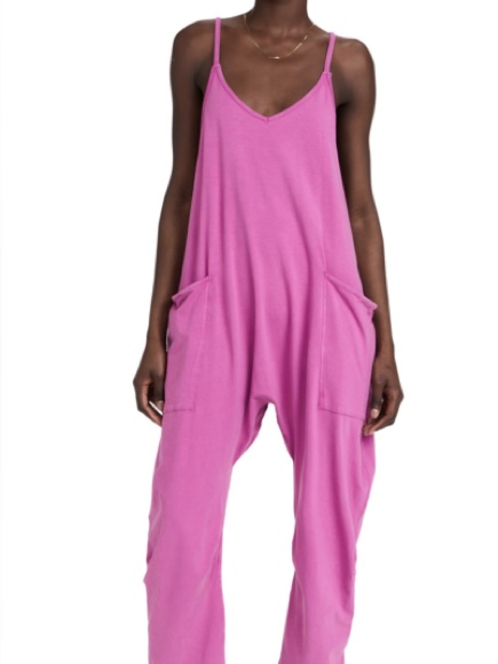 Free People Movement Hot Shot Onesie in Magenta Disco Size Small EUC 🪩